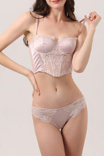 Load image into Gallery viewer, Noelia Satin Bustier & Bottom Set