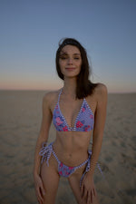 Load image into Gallery viewer, Lila Bloom Triangle Bikini & Thong Set