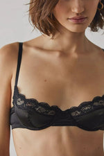 Load image into Gallery viewer, Chloe Satin &amp; Lace Underwired Bra
