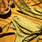 Load image into Gallery viewer, Bandeau Bikini High-Waisted Bottom Set
